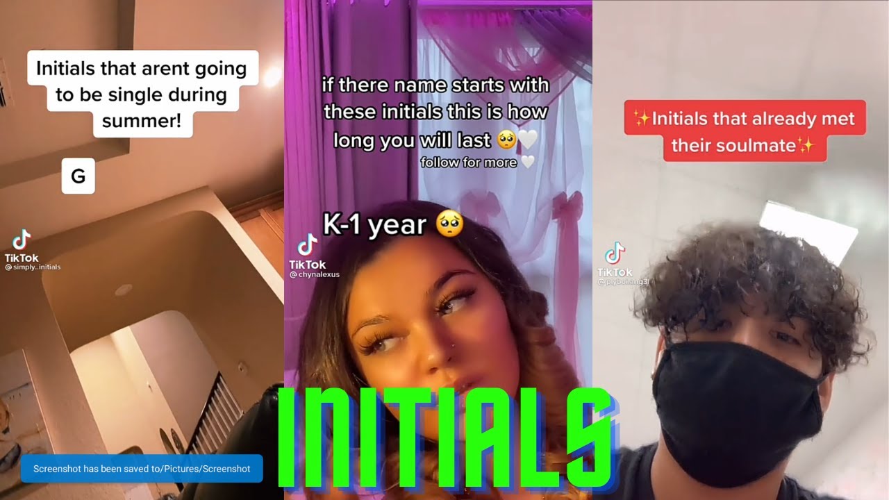 INITIALS TikTok Complilation ✨