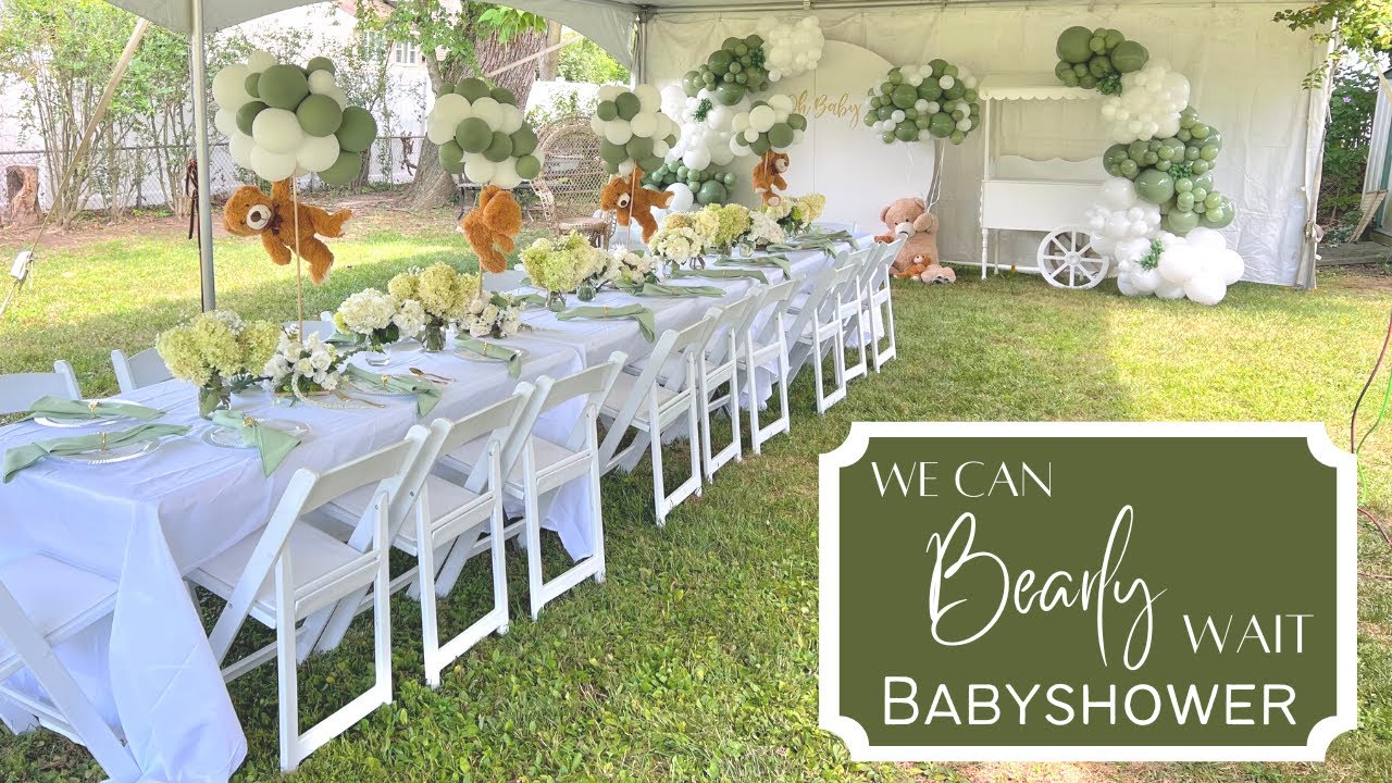 We Can Bearly Wait Neutral Babyshower | Set Up With Me