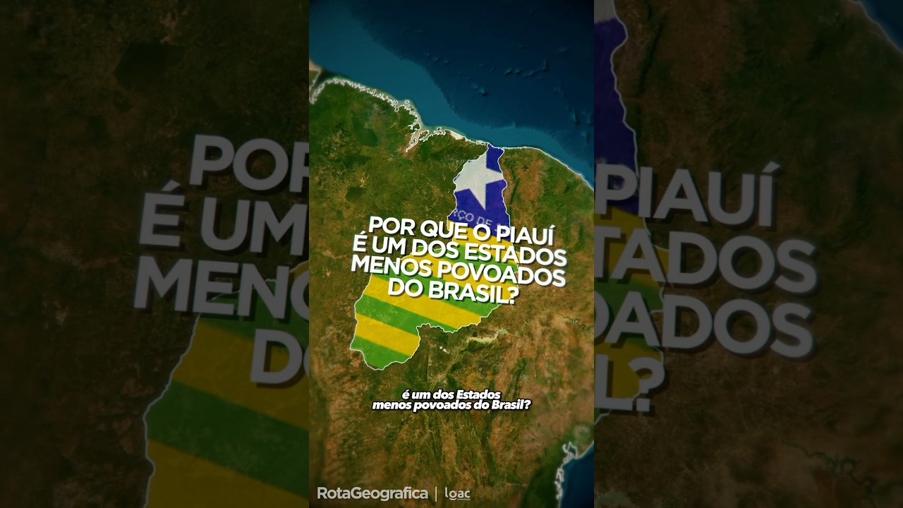 Por que o Piau&iacute; &eacute; t&atilde;o pouco povoado? #mapas #piau&iacute; #geografia