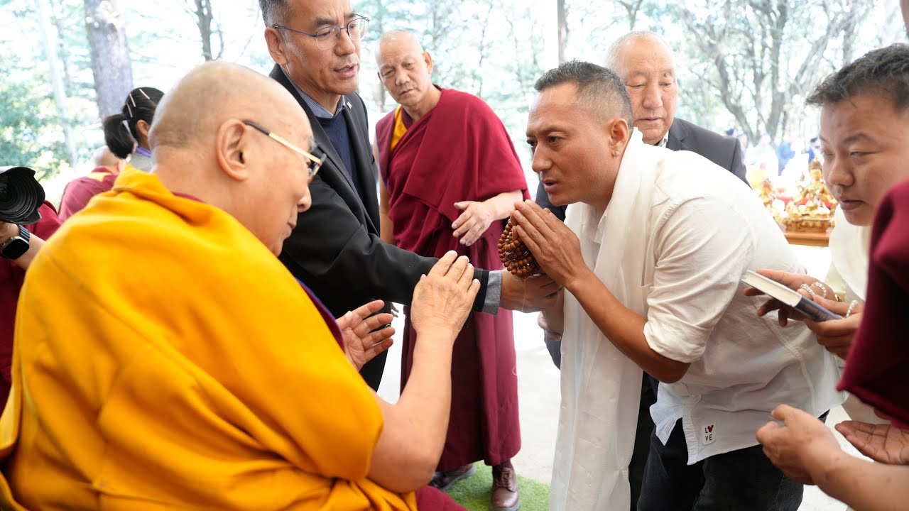 Dharamsala Blessing day H H The Dalai Lama