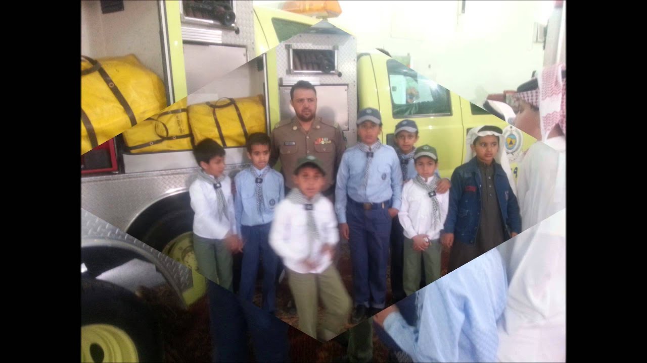 شاهد فعاليات الكشافة في إبتدائية العزيزية1433-1434