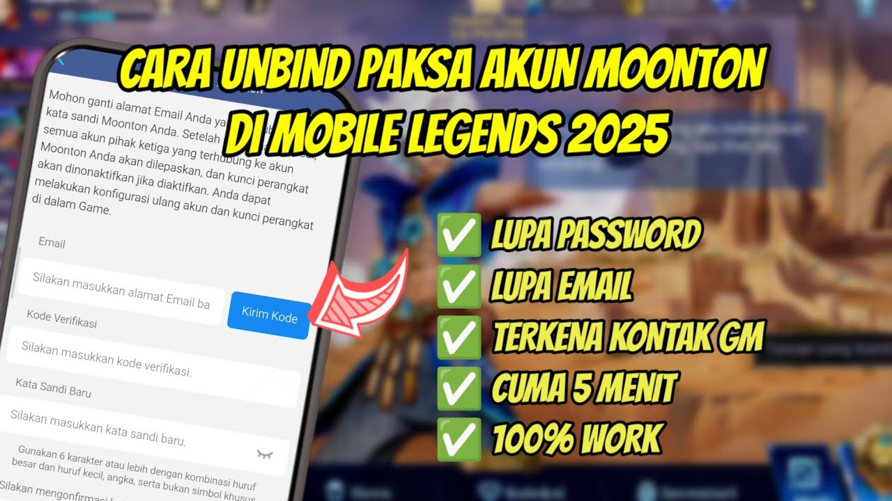 CARA UNBIND AKUN MOONTON TERBARU 2026 | CARA MELEPAS AKUN MOONTON MOBILE LEGEND