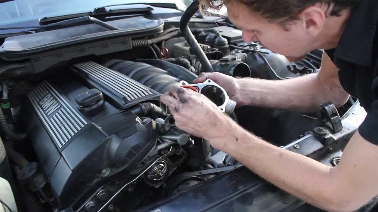 Замена термостата на BMW E36 328i
