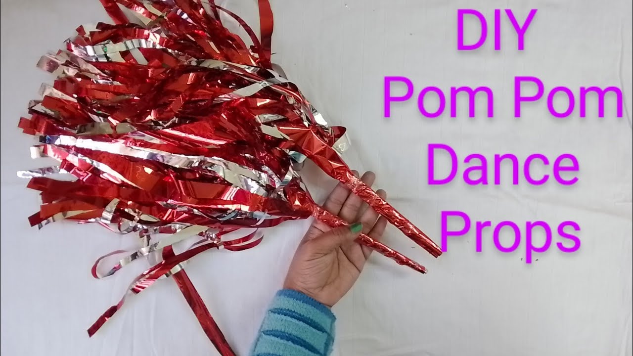 Pom Poms Making l how to make cheer leading pom poms | Dance Props| Art &Craft | Best Out Of Waste