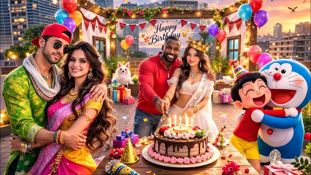 🥳 Franklin Apne Girlfriend 🎂 Franklin ka Birthday Celebration Party 🎊  Indian theft auto simulator