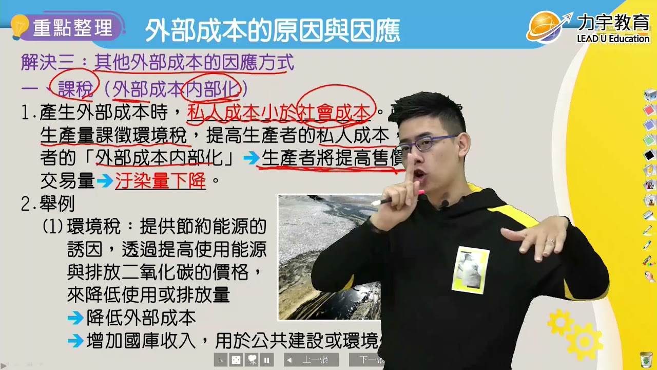 《108新綱》高中必修公民II《外部成本內部化課稅》