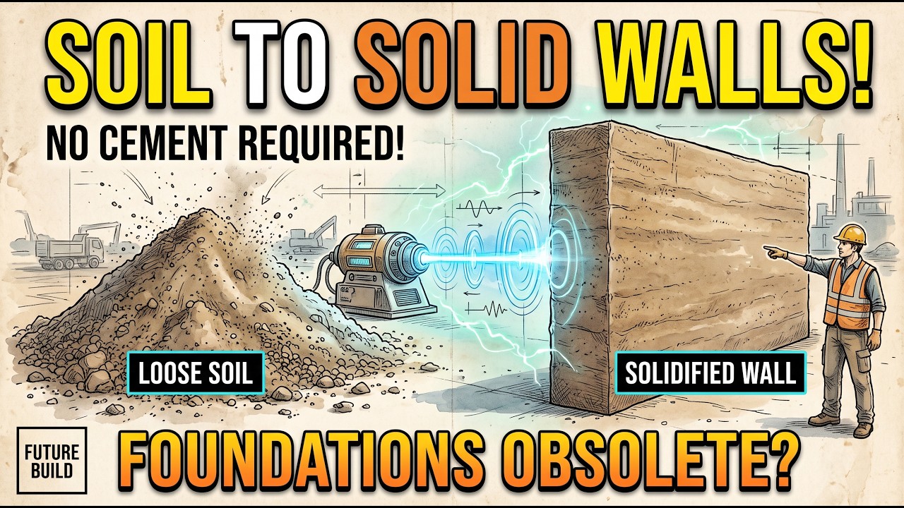 Sound Waves Turn Loose Soil Into Solid Walls. No Cement Required. Could Foundations Become Obsolete?