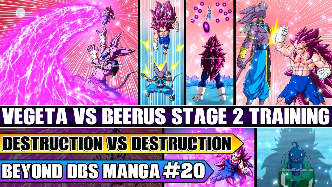 Beyond Dragon Ball Super A NEW Realm Revealed! Mastered Ultra Ego Vegeta Vs Beerus Stage 2 Training