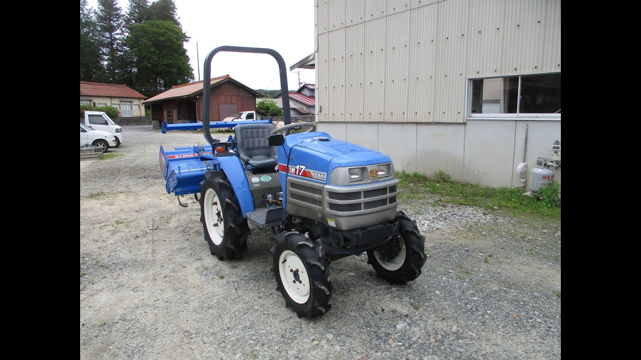 イセキ トラクター TM17F-DXZP 17馬力 330時間 逆転・自動水平付き、パワステ無し(005081) 動作テスト