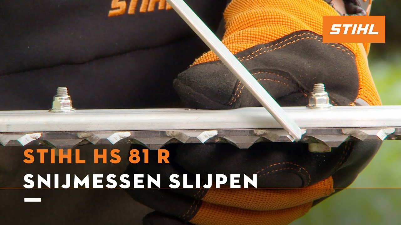 De snijmessen slijpen (HS 81 R) - STIHL Benzine heggenscharen