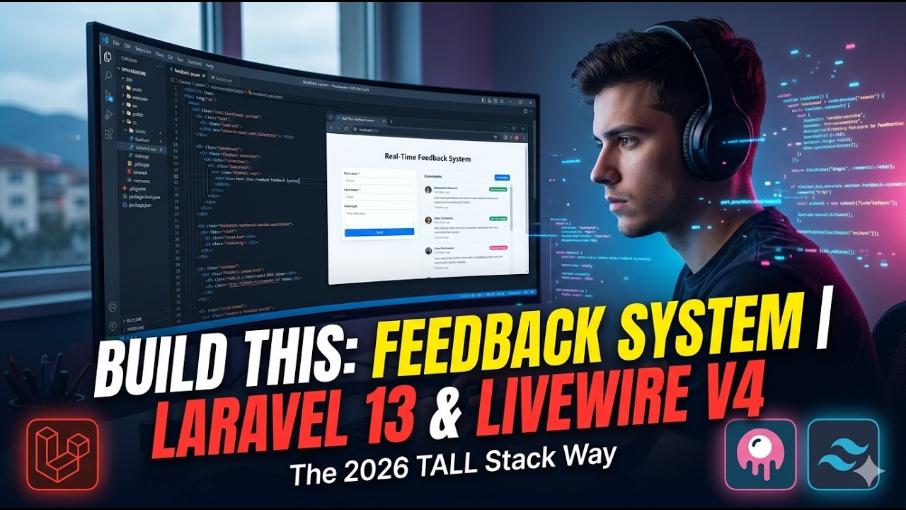 Build a Real-Time Feedback System | Laravel 13 & Livewire v4 Full Tutorial