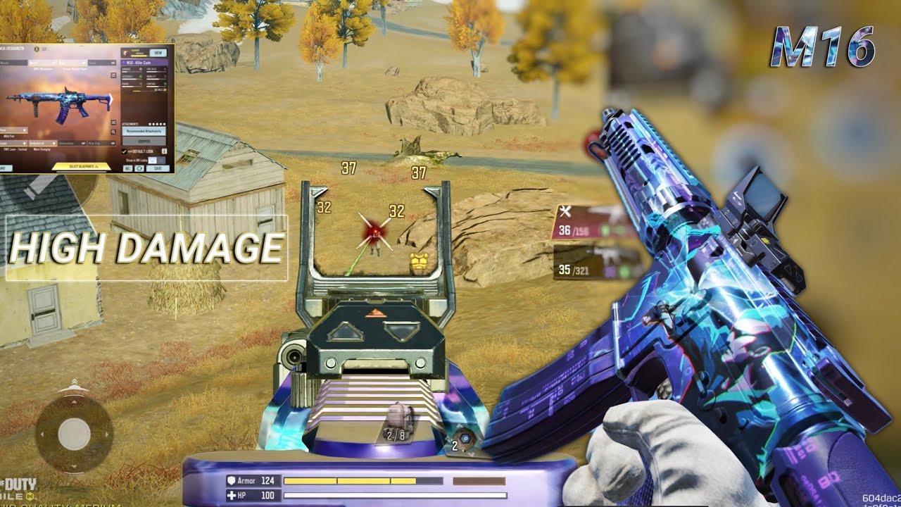 0 RECOIL in LONG RANGE + FAST KILLING | BEST M16 GUNSMITH CODM BR | CODM BR GAMEPLAY