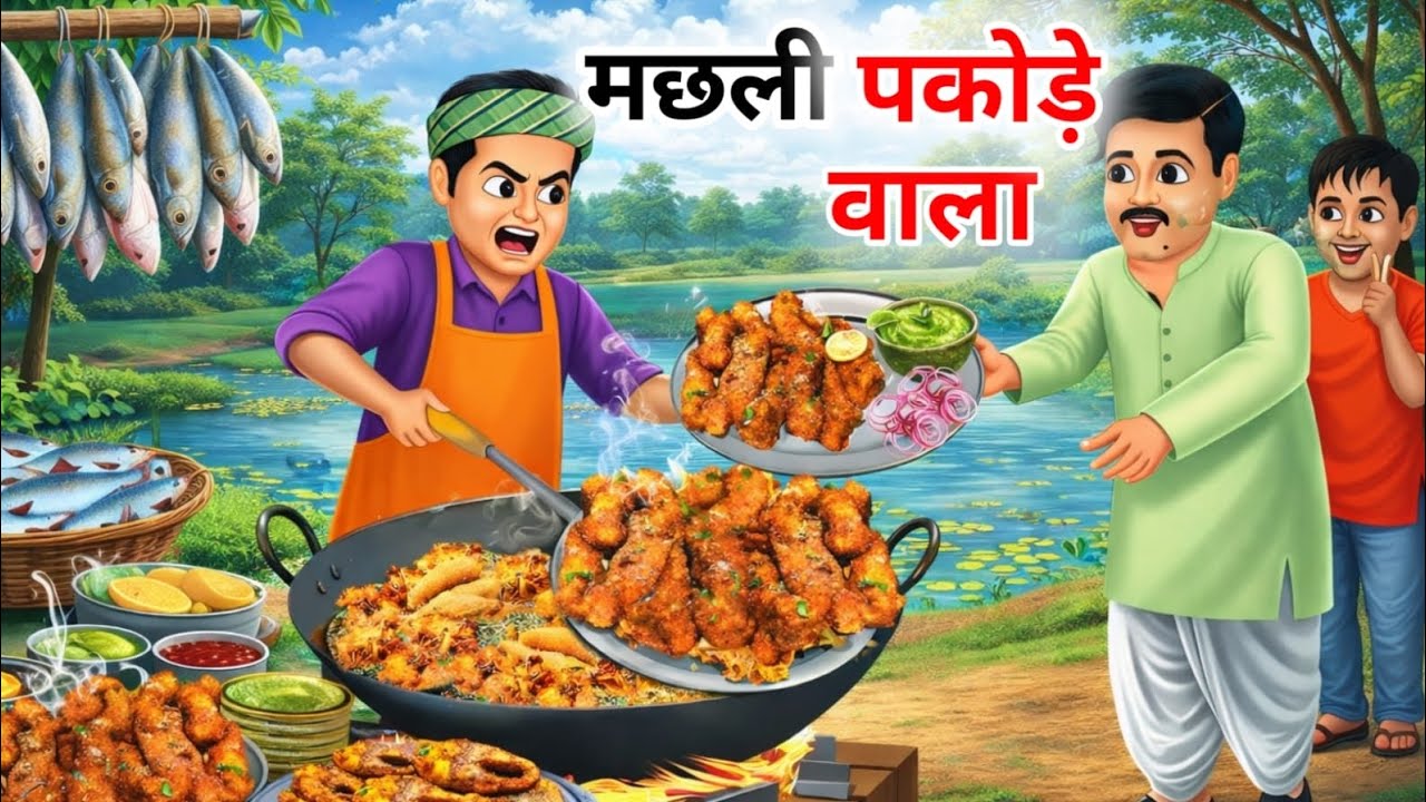 मछली पकोड़े वाला ||Hindi kahani || machali pakode wala|| मछली कहानी || moral stories 