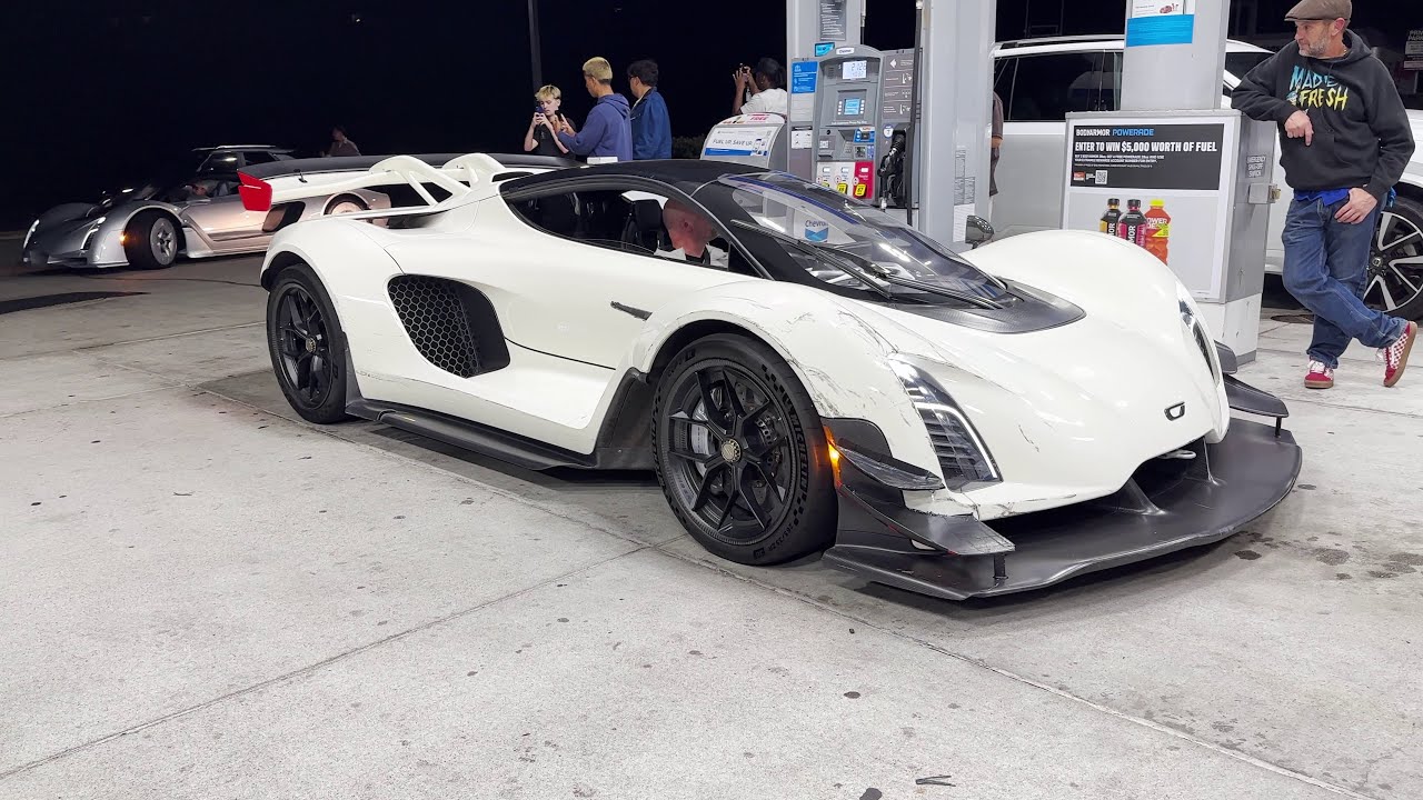 Car Week Adventures 2025 Episode IV Czinger's Roll Out of Gas Station + Night Ocean Ave