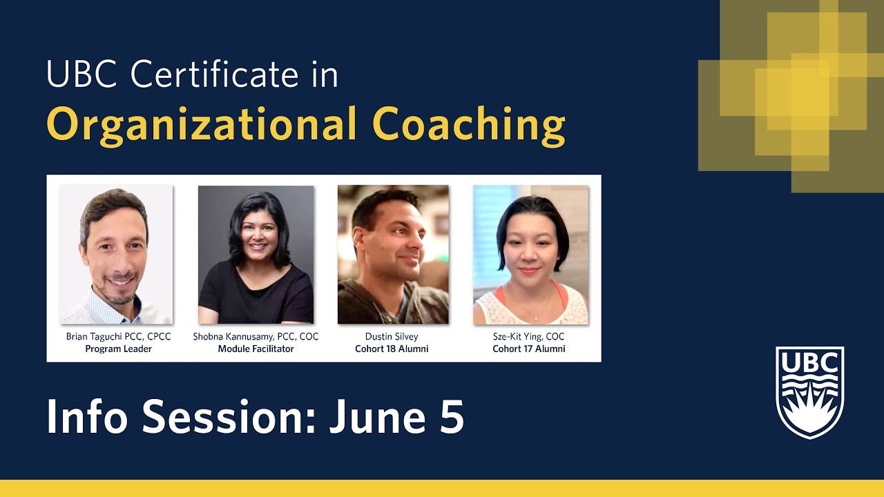 UBC Certificate in Organizational Coaching | Program Overview |June 05, 2025