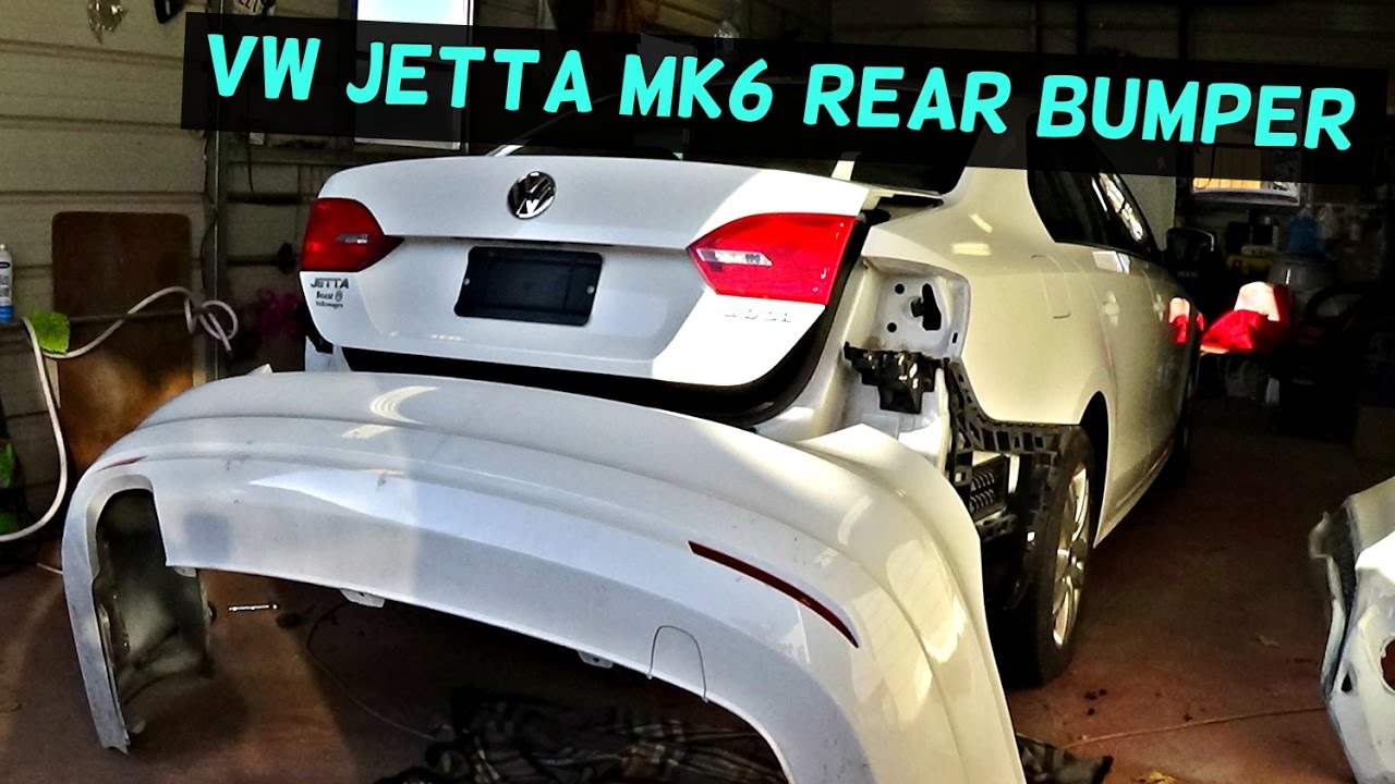 VW JETTA MK6 REAR BUMPER REMOVAL REPLACEMENT 2011 2012 2013 2014 2015 2016