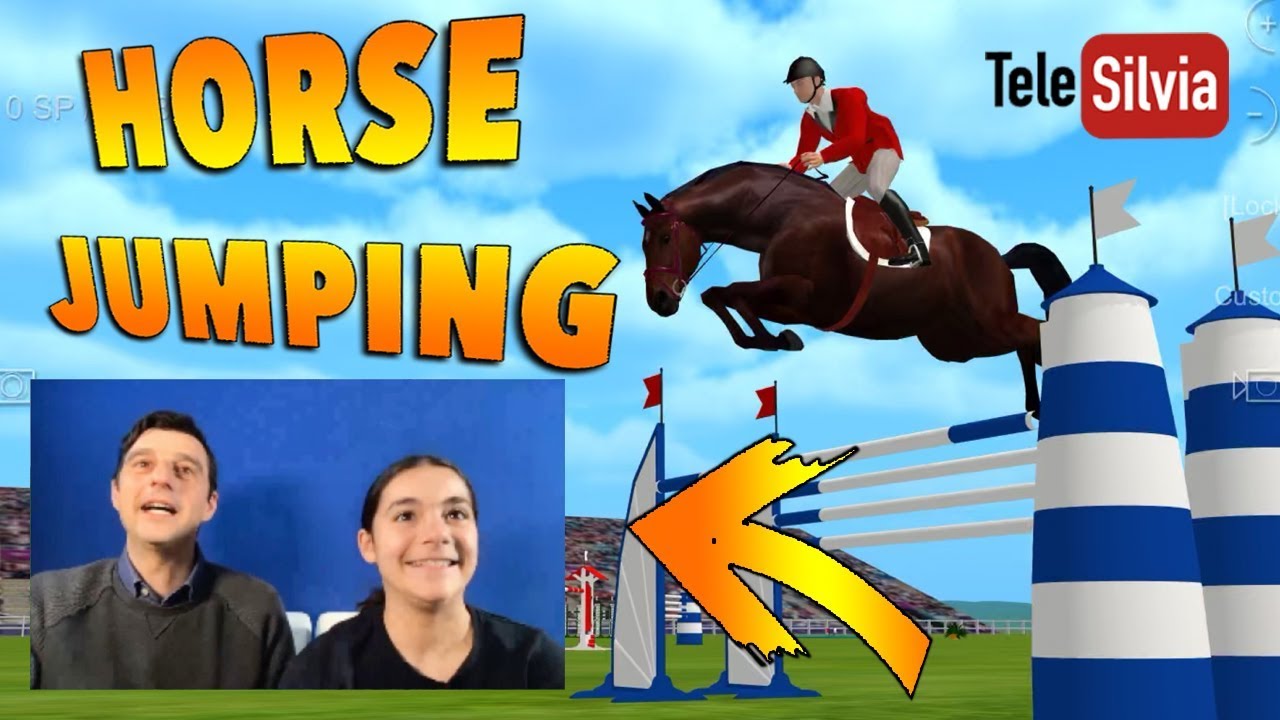 GIOCO CON MIO PAPA' A HORSE SHOW JUMPING - da ridere!! #iomidivertoacasa