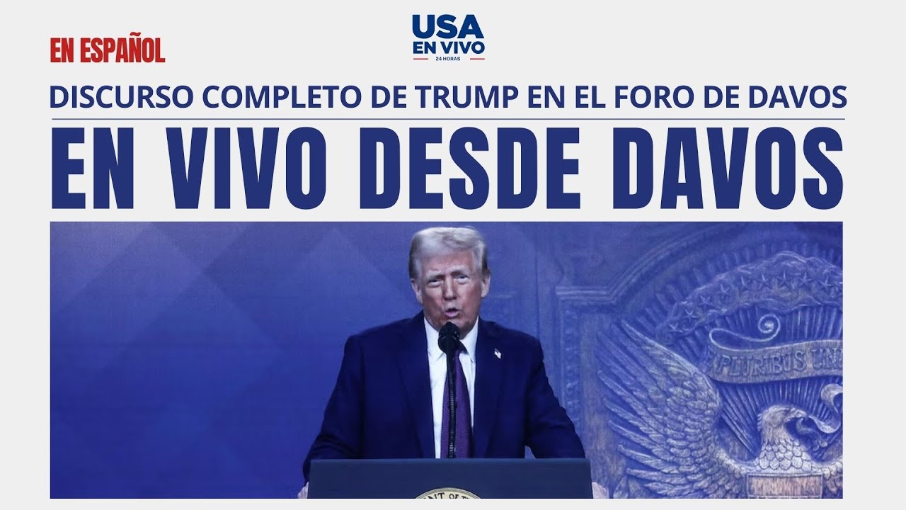 EN VIVO Trump en Davos 2026: discurso completo en Foro Económico Mundial (en español)| USA EN VIVO 🔴