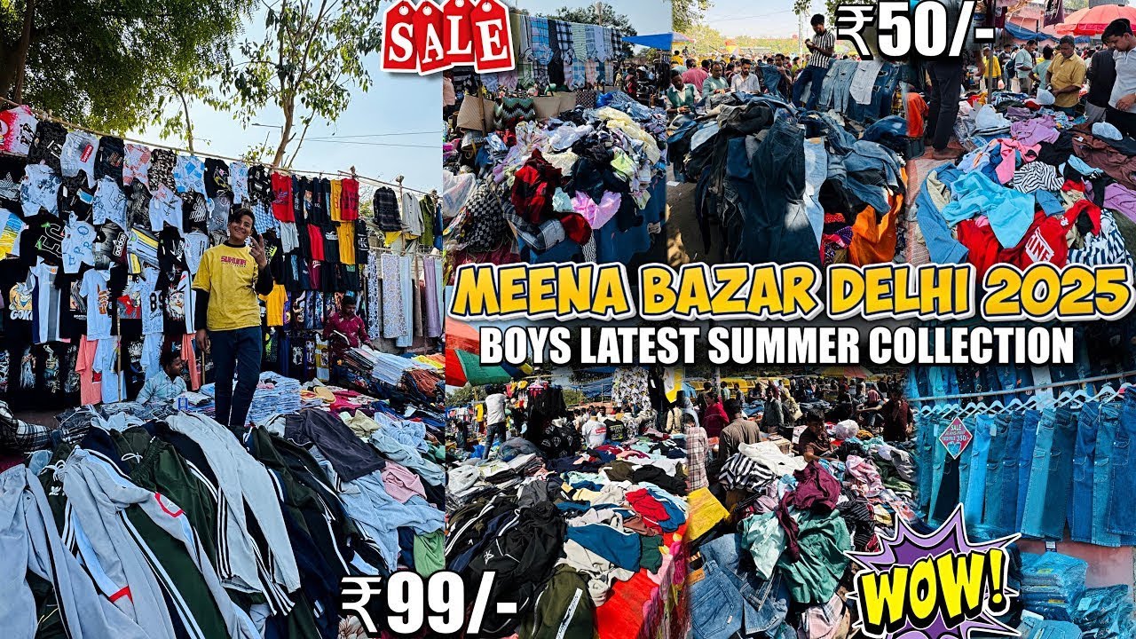 सेल🤯 Jama Masjid Meena Bazar 2025 | BOYS Summer Collection | Cheapest Shopping Market In Delhi