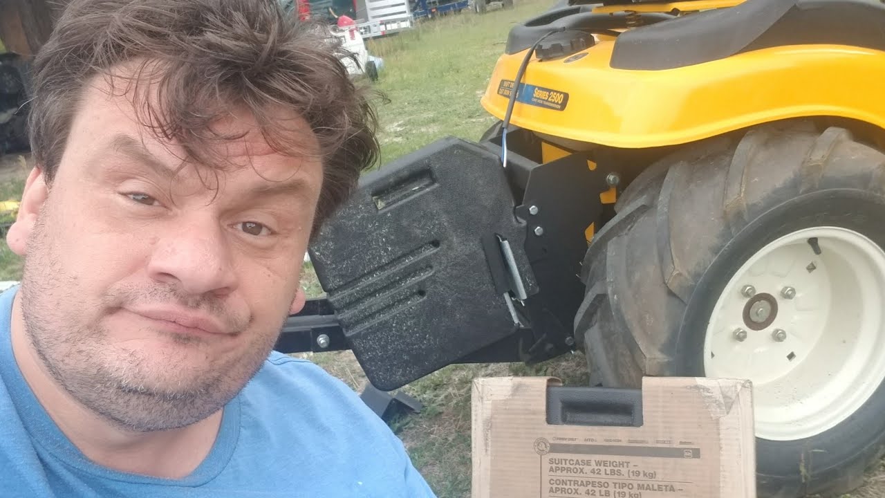 Area Man not enthusiastic about MTD Suitcase weights nor the Johnny Products brackets