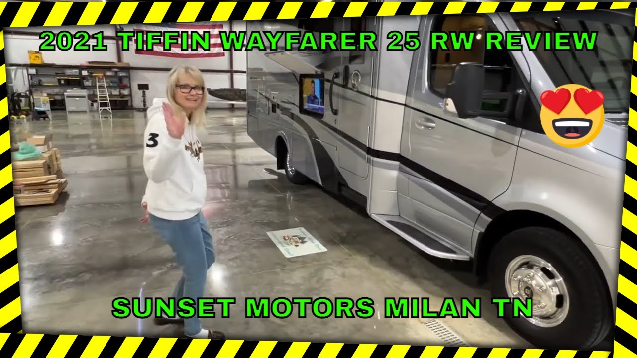 2021 TIFFIN WAYFARER 25 RW CLASS B DIESEL MOTOR HOME RV REVIEW INFO FOR SALE WWW.SUNSETMOTORS.COM