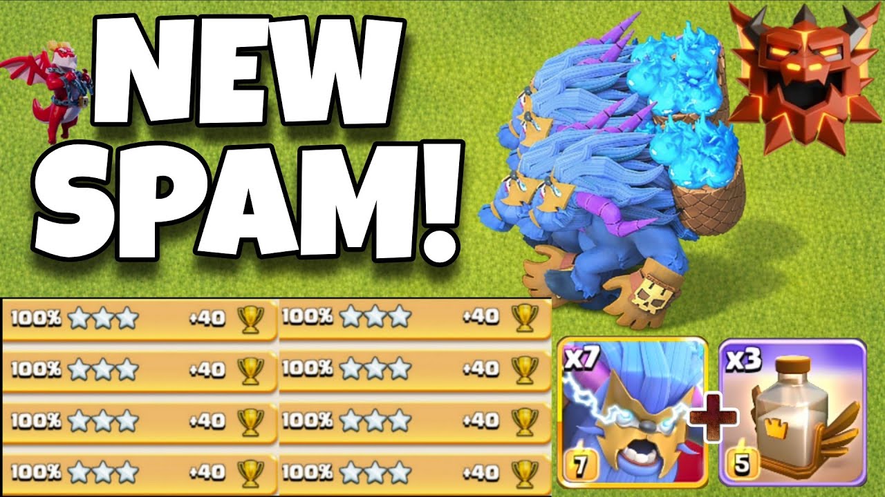 No Skill Needed! Super Yeti SPAM is BROKEN in Legend League Best th18 attack strategy in coc