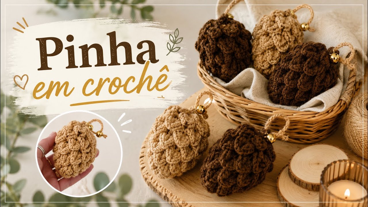 PINHA EM CROCHÊ - FÁCIL DE FAZER !