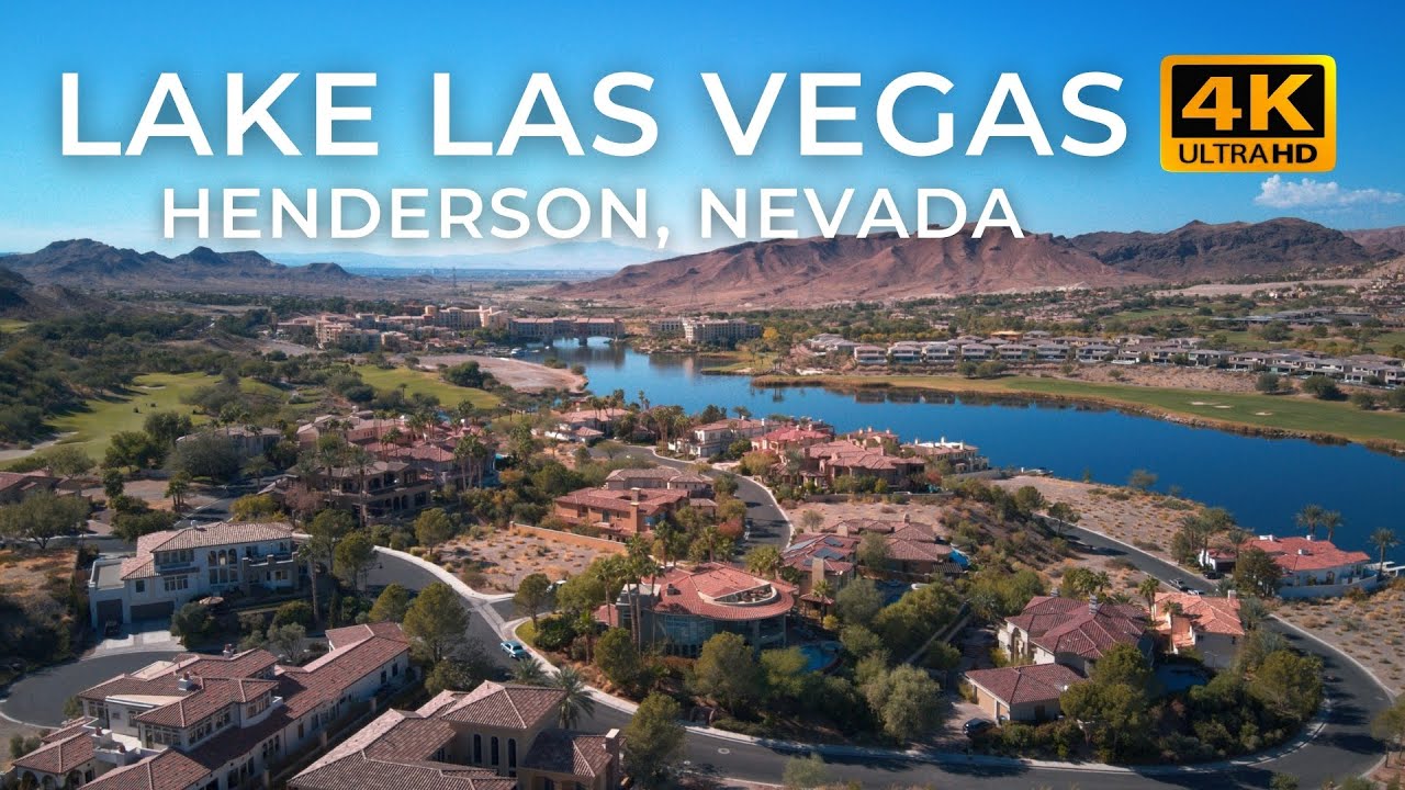 LAKE LAS VEGAS | Henderson, Nevada | Amazing Views | 4K HD Drone Video