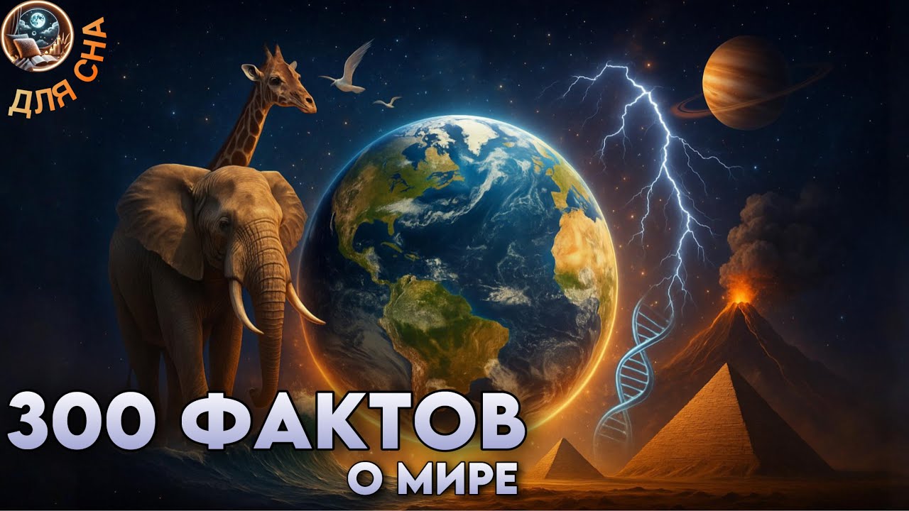 ЛЕКЦИЯ ДЛЯ СНА🌙 300 фактов о мире, который должен знать каждый