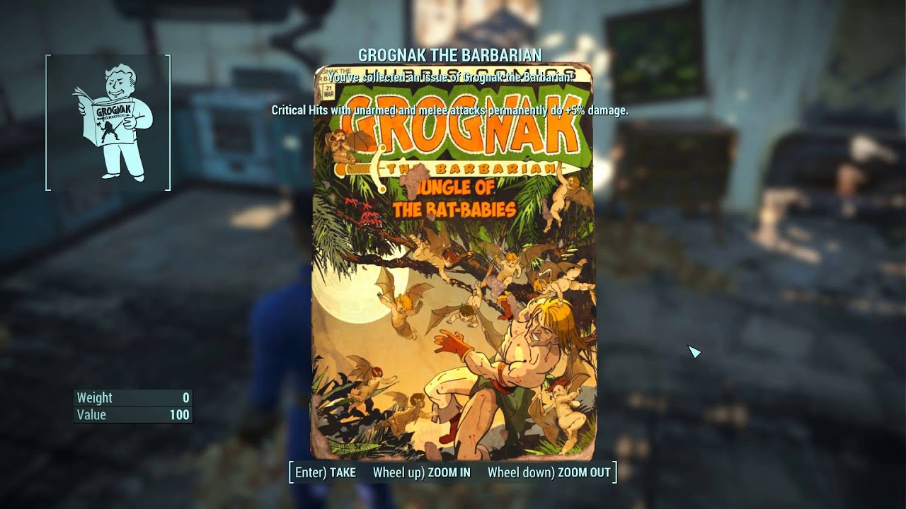 Fallout 4 Grognak The Barbarian Comic Location
