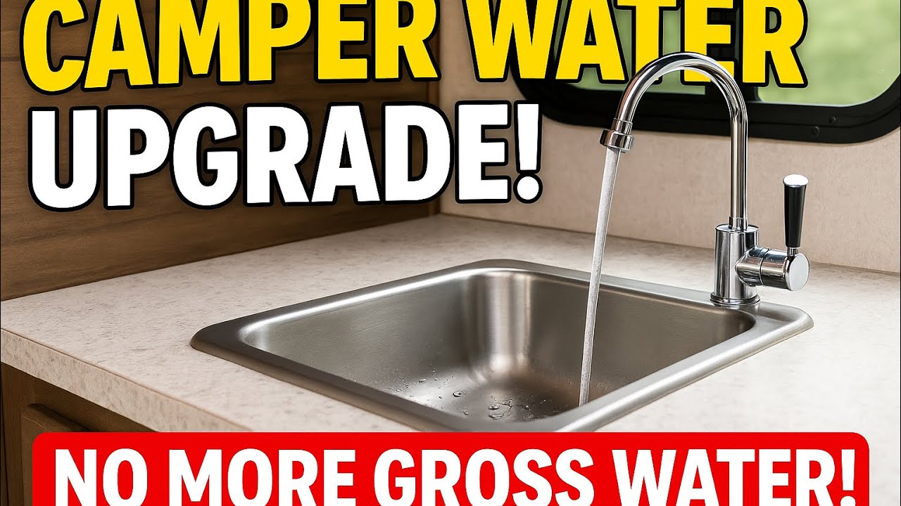 Best RV Upgrade Ever! :  Polar Drinking Water Faucet in Our Camper