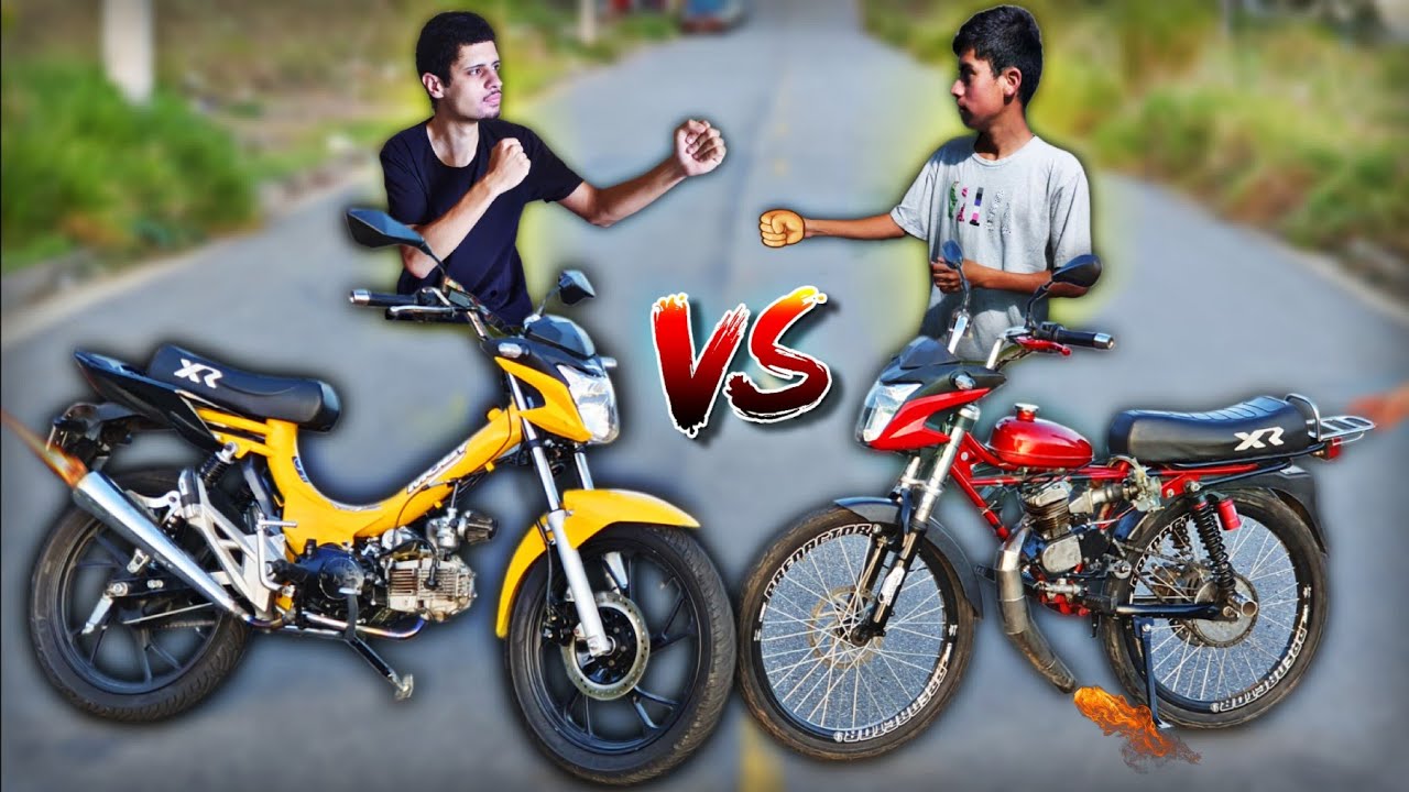 RACHA MOBILETE 4 TEMPOS VS MOTORIZADA 2 TEMPOS