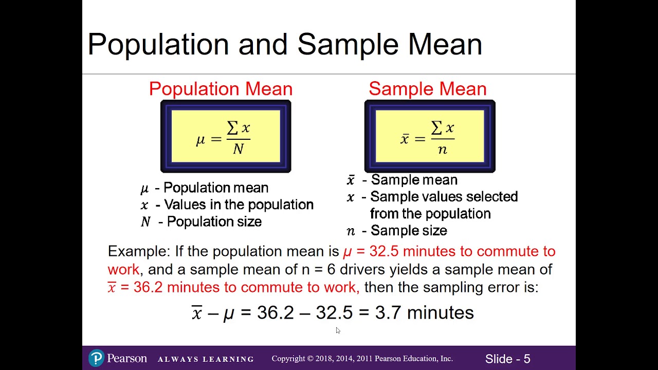 7.1 Sampling Error (Updated)