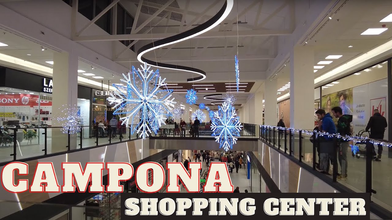 [4K] Budapest - Shopping center Campona  - Christmas season 2022