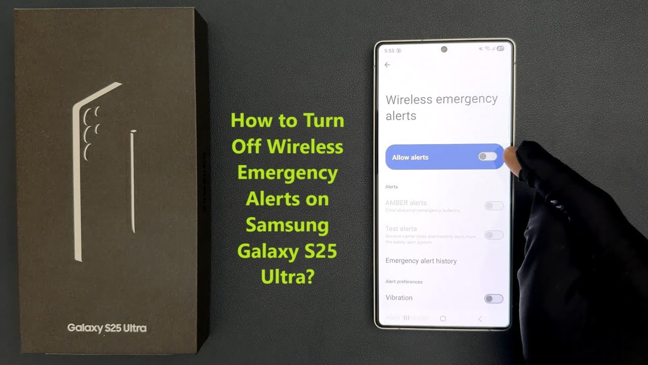 How to Turn Off Wireless Emergency Alerts on Samsung Galaxy S25 Ultra?