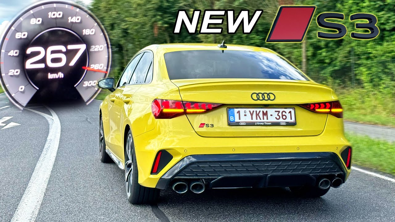 ALL NEW AUDI S3 8Y Facelift // 0-100 100-200 TOP SPEED SOUND & POV