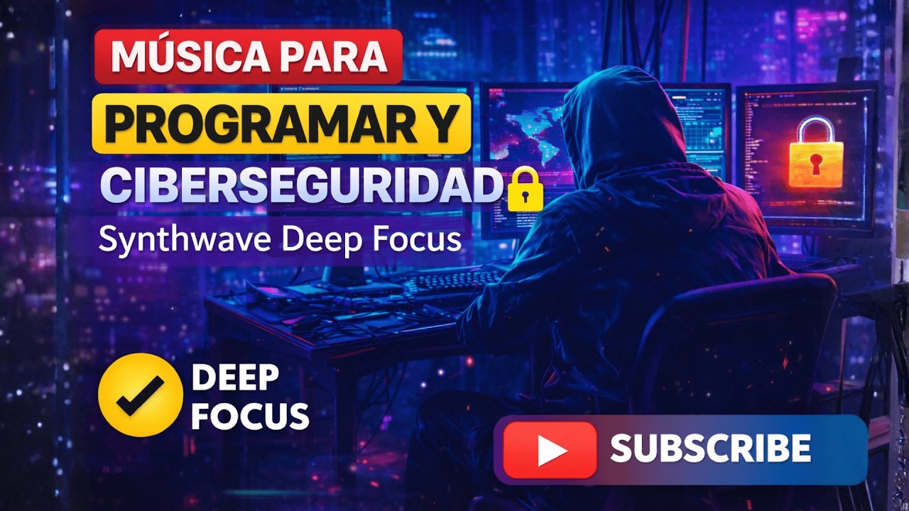 Música para Estudiar, Programar y Ciberseguridad 🔒 | Deep Focus Synthwave