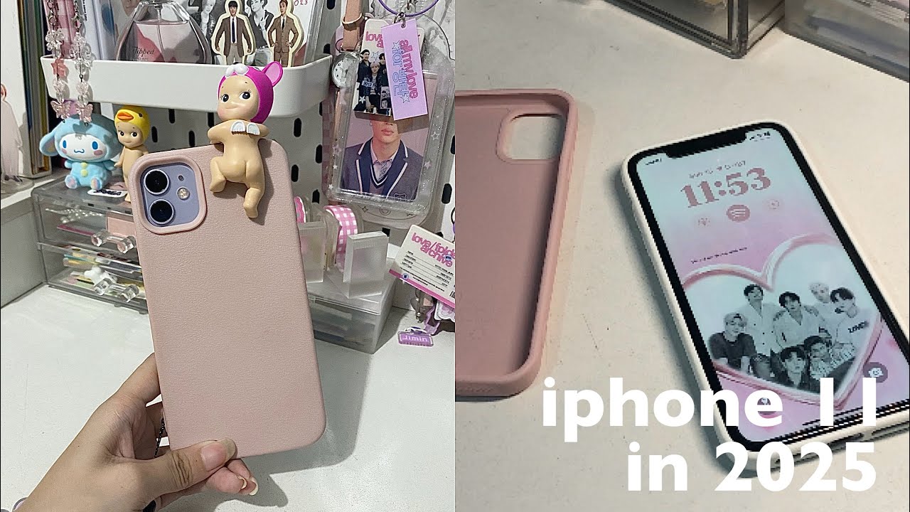 iphone 11 (purple) in 2025 ⋆ ˚｡ ୨୧ set up & customize with me + unboxing