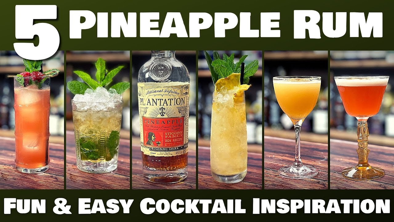 5 ПРОСТЫХ коктейлей с ромом дома — Plantation Stiggins Fancy Pineapple Rum