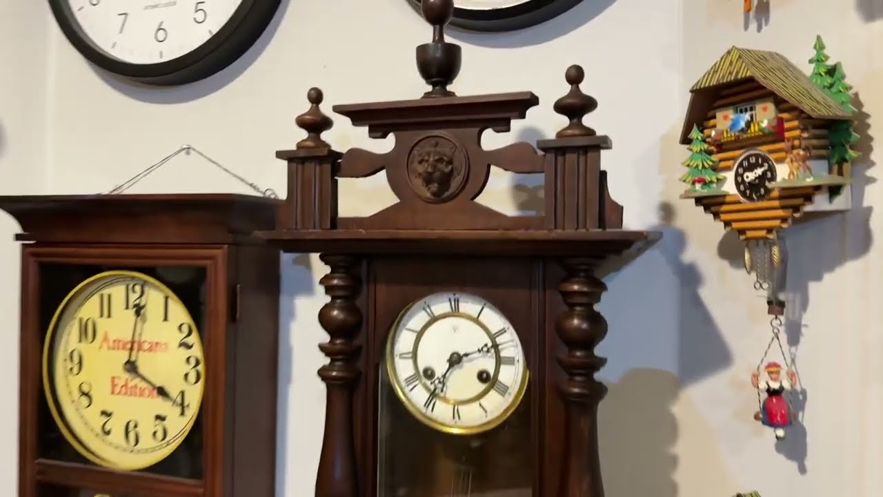 Antique Junghans Vienna Regulator Wall Clock 