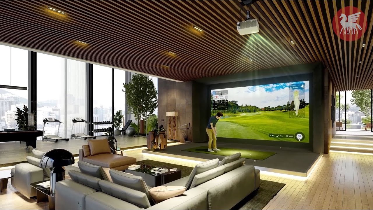 Indoor Golf Center & Penthouse Private Golf course Design