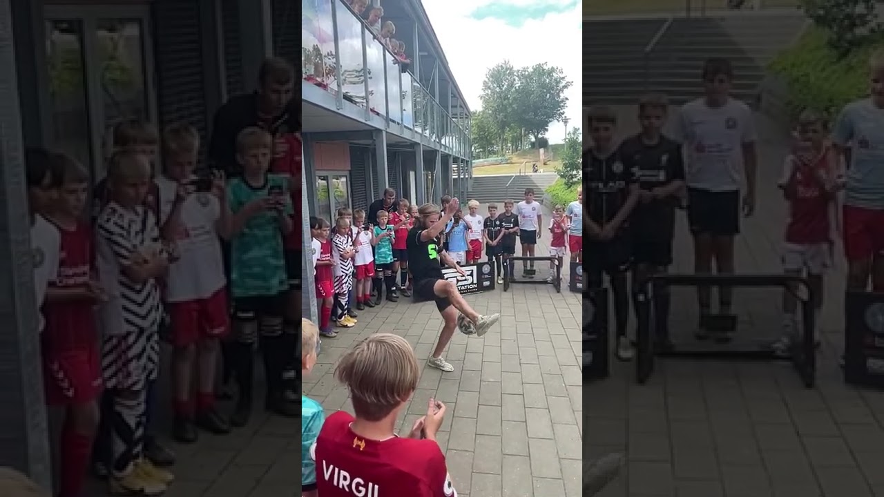 BRIZZE IMPONERER MED VILDT TRICK P&Aring; FODBOLDSKOLE! 🤩  #Shorts