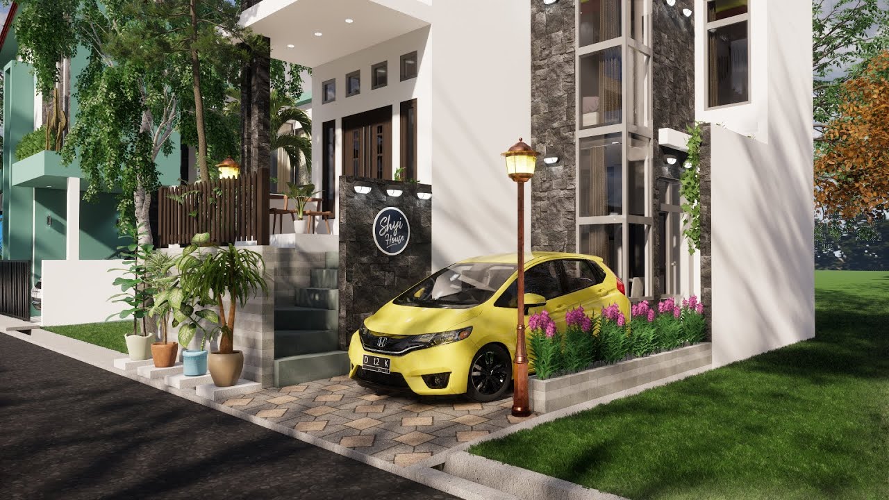 Desain perumahan ini tidak wajar!!! Rumah Split Level 6x10 Simpel & mudah dibangun rumah kecil mewah