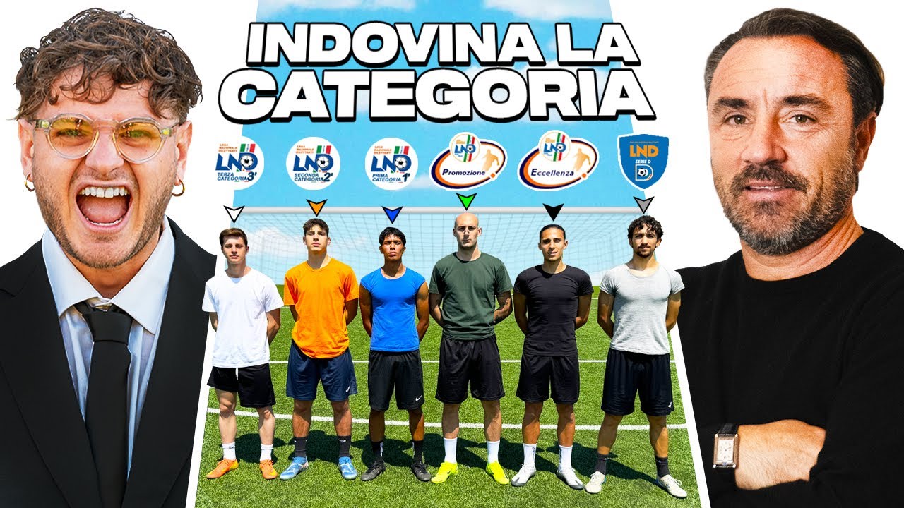 ⚽🔎 INDOVINA LA CATEGORIA del CALCIATORE in INCOGNITO! | Dalla TERZA CATEGORIA alla SERIE D!