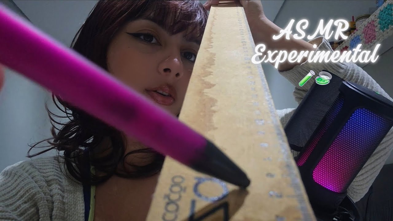 ASMR Experimental VISUAL com MOUTH SOUNDS (Mouth Sounds, Visual triggers, Tapping...)