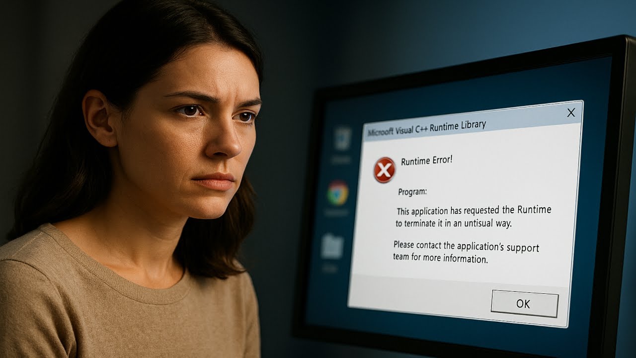 Cómo SOLUCIONAR el error Microsoft Visual C++ Runtime en Windows 10 y 11