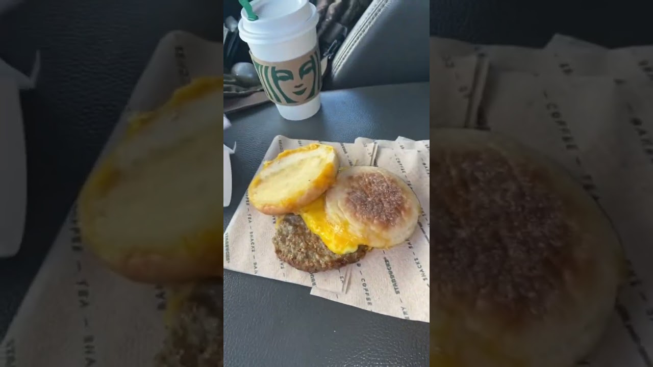 Starbucks breakfast!😱 