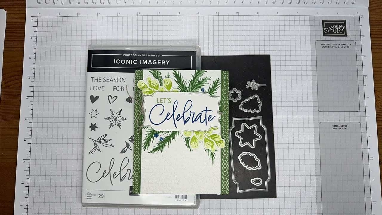 Stampin’ Up! Iconic Imagery Celebrate You Card Tutorial #diy #papercraft #patternedpaper #cardmaking