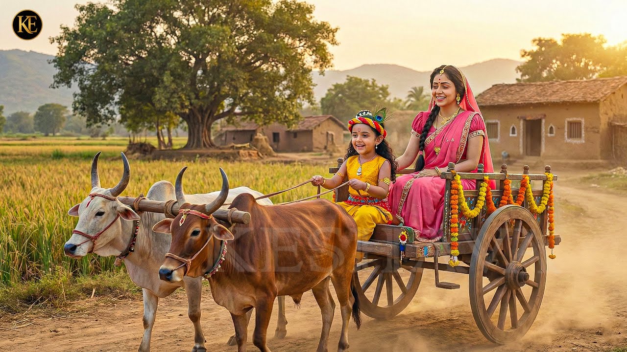 बैलगाड़ी की सवारी… क्या यशोदा मैया को पता चलेगा सच? || यशोमती मईया के नंदलाला || Krishan leela