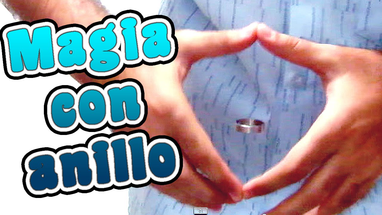 Efecto de magia con banditas elásticas y anillo